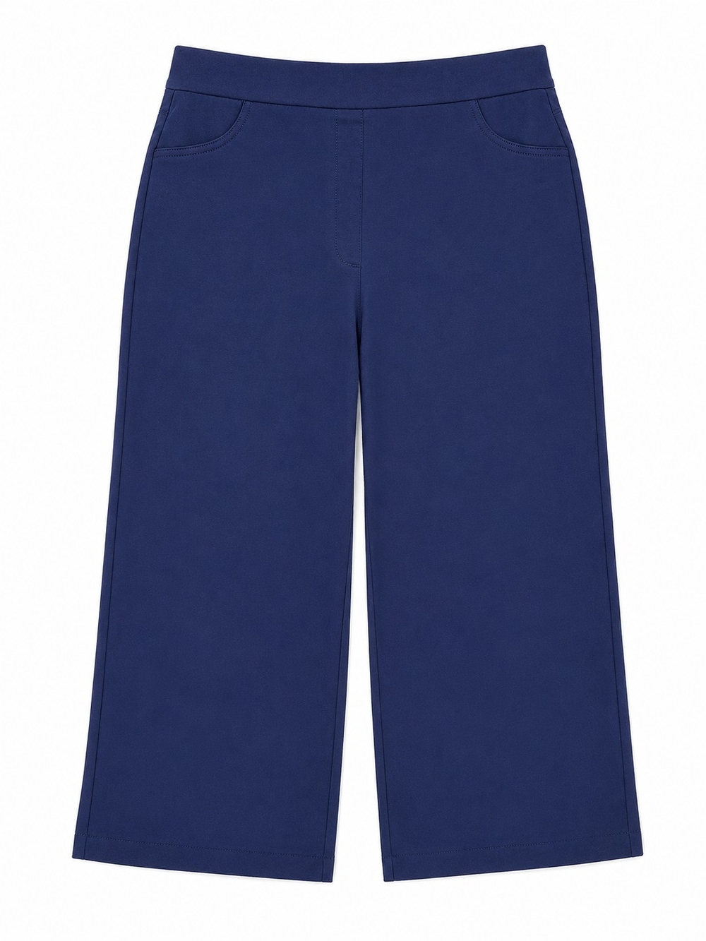 alfred dunner Savannah Slimming Waistband Capri Pants Blue Size 8 NWT